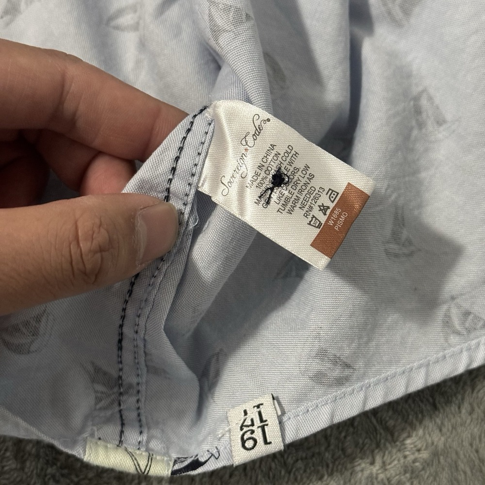 Sovereign Code Sailboat Button Down‎ Flamingo Fli… - image 5